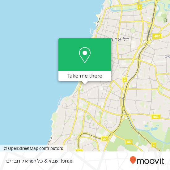 שבזי & כל ישראל חברים map