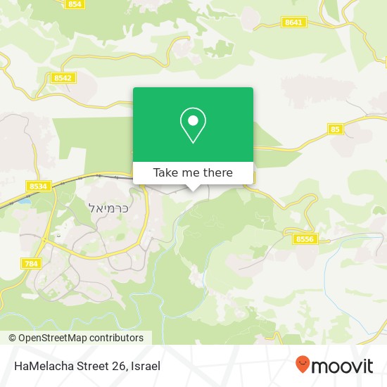 HaMelacha Street 26 map