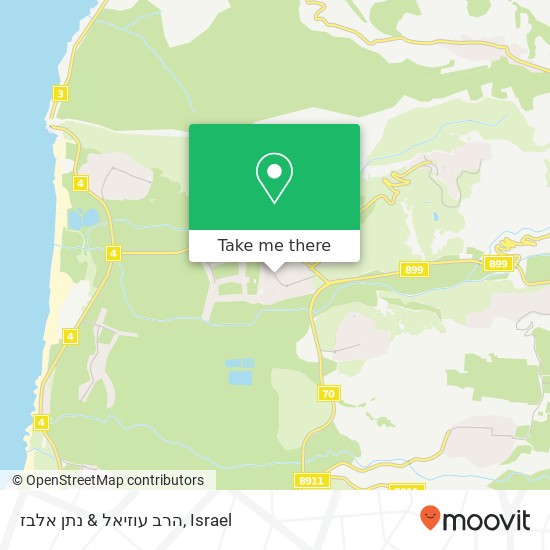 הרב עוזיאל & נתן אלבז map