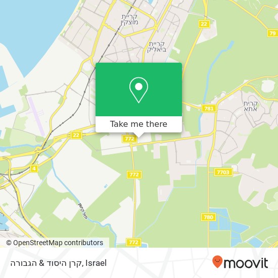 קרן היסוד & הגבורה map