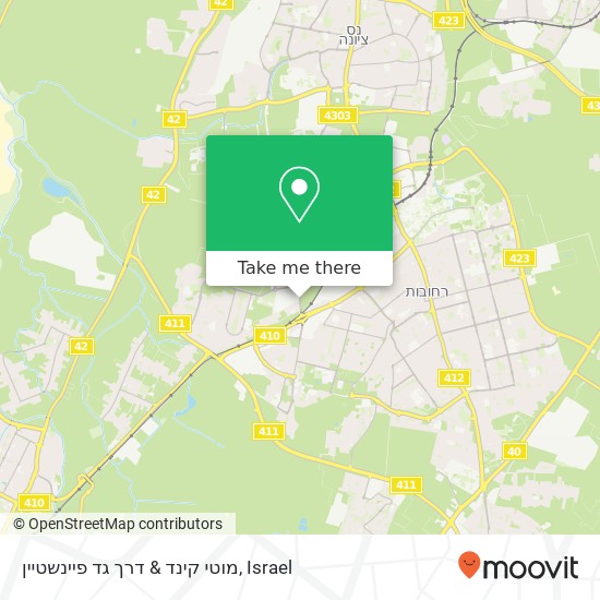 מוטי קינד & דרך גד פיינשטיין map