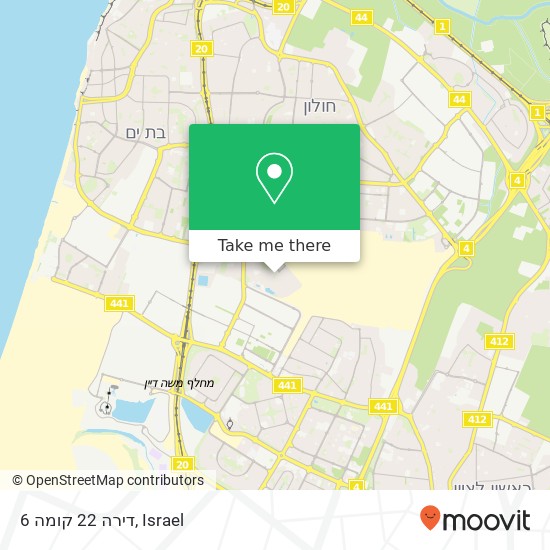 דירה 22 קומה 6 map