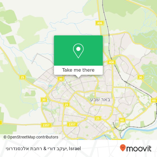 Карта יעקב דורי & רחבת אלכסנדרוני