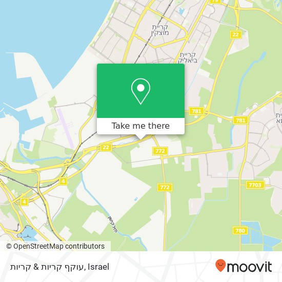 עוקף קריות & קריות map