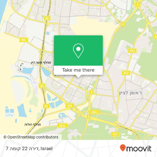 דירה 22 קומה 7 map