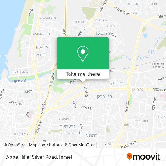 Карта Abba Hillel Silver Road