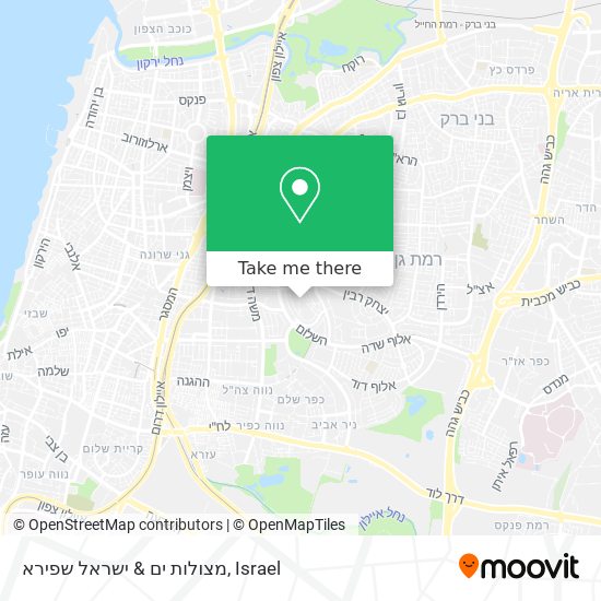 מצולות ים & ישראל שפירא map