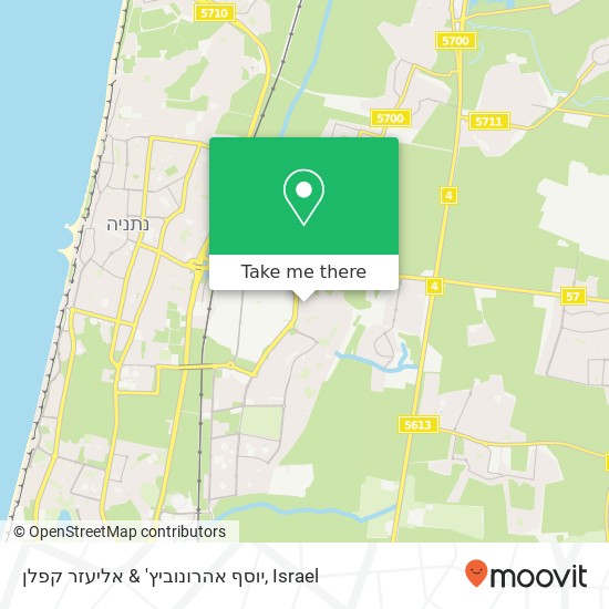 יוסף אהרונוביץ' & אליעזר קפלן map