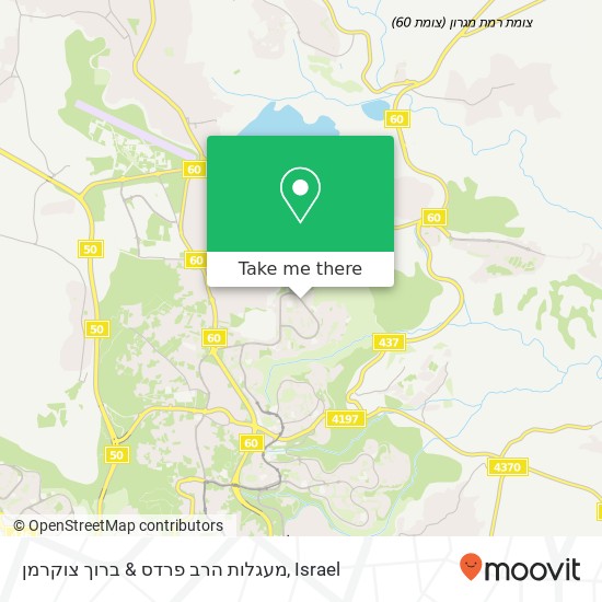 Карта מעגלות הרב פרדס & ברוך צוקרמן