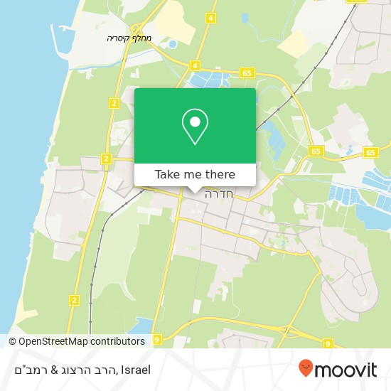 הרב הרצוג & רמב"ם map