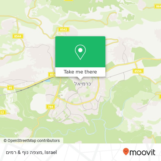 מצפה נוף & רמים map