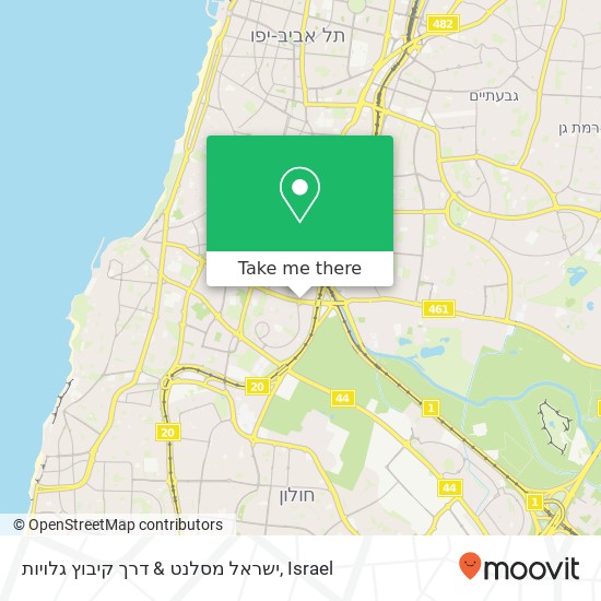 Карта ישראל מסלנט & דרך קיבוץ גלויות