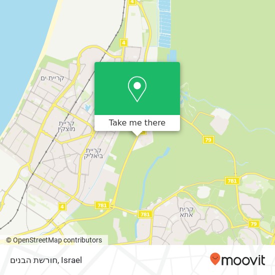 חורשת הבנים map