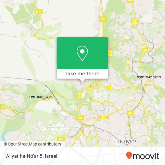 Aliyat ha-No'ar 5 map