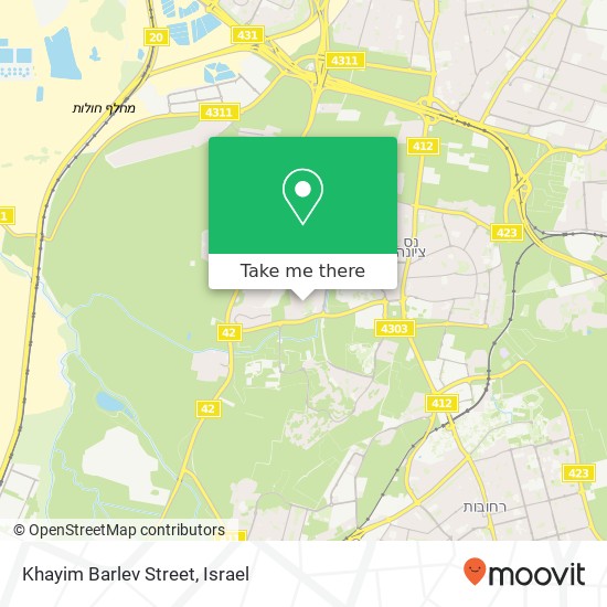 Khayim Barlev Street map