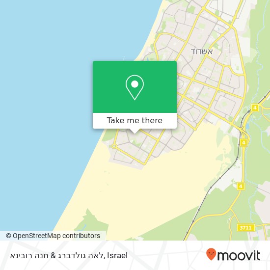 לאה גולדברג & חנה רובינא map