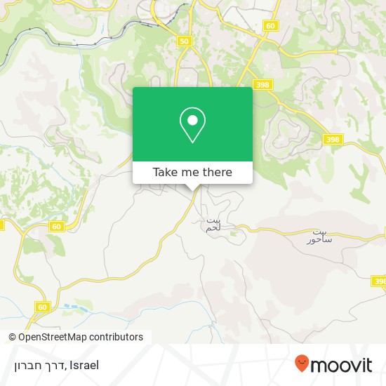 Карта דרך חברון