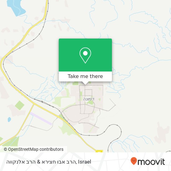 הרב אבו חצירא & הרב אלנקווה map