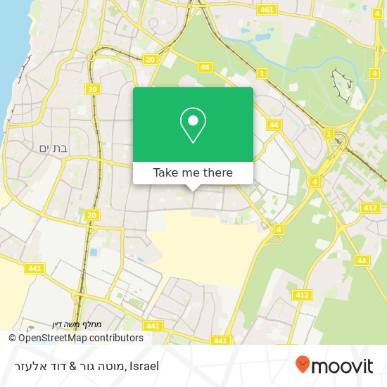 מוטה גור & דוד אלעזר map