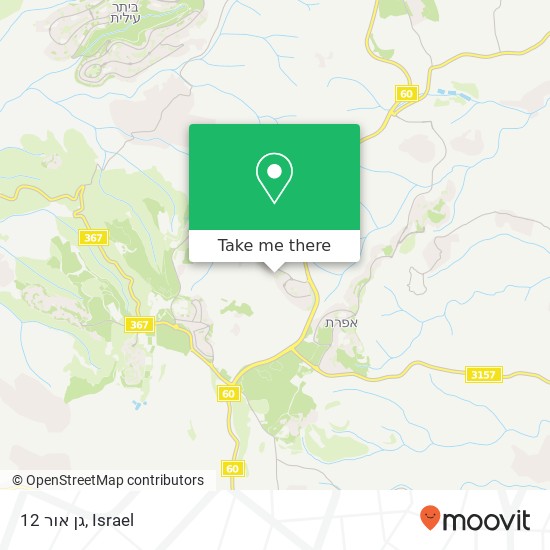 גן אור 12 map