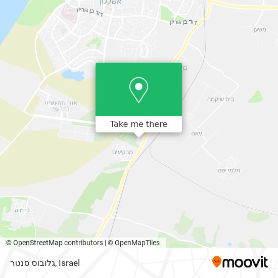 גלובוס סנטר map