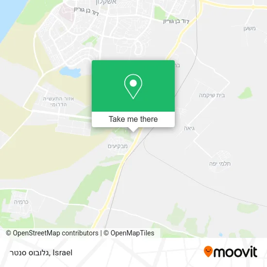 Карта גלובוס סנטר