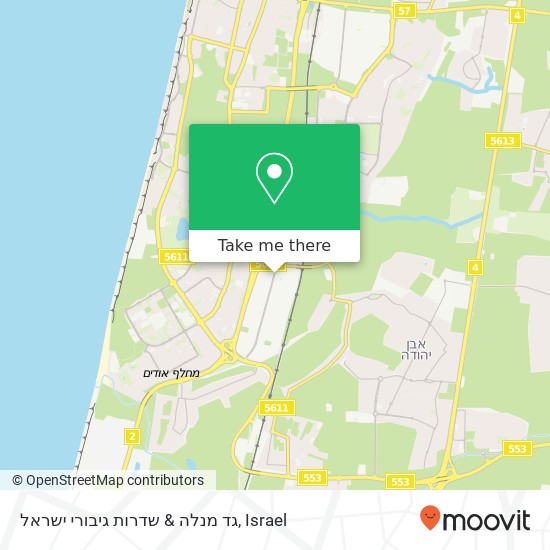 גד מנלה & שדרות גיבורי ישראל map