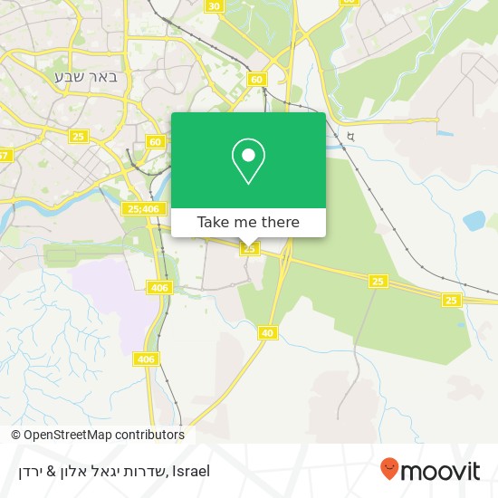 Карта שדרות יגאל אלון & ירדן