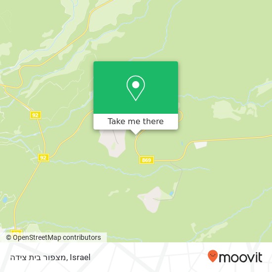 מצפור בית צידה map