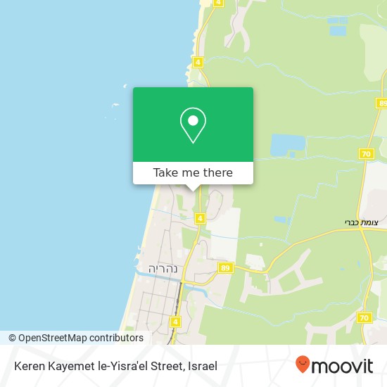 Keren Kayemet le-Yisra'el Street map