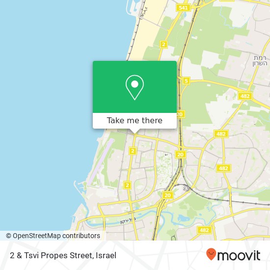 2 & Tsvi Propes Street map