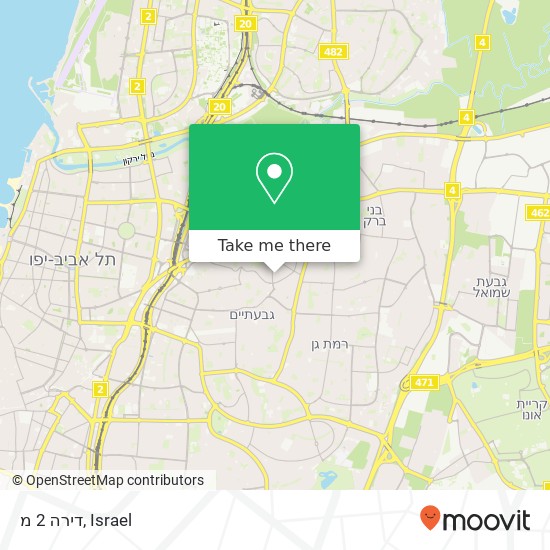 דירה 2 מ map