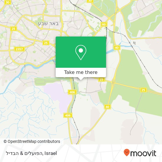 הפועלים & הבדיל map