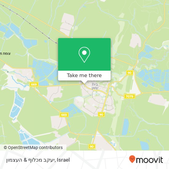 יעקב מכלוף & העצמון map