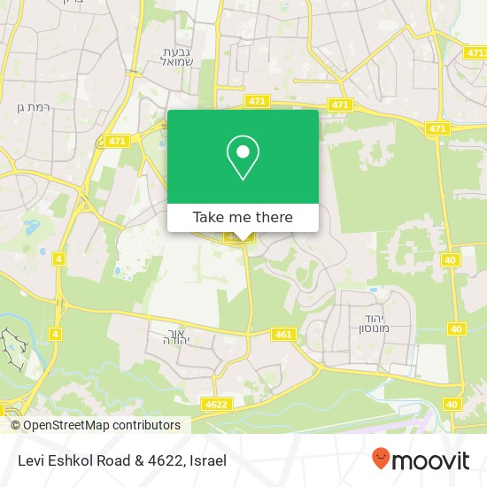Levi Eshkol Road & 4622 map