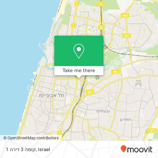 1 קומה 3 דירה map