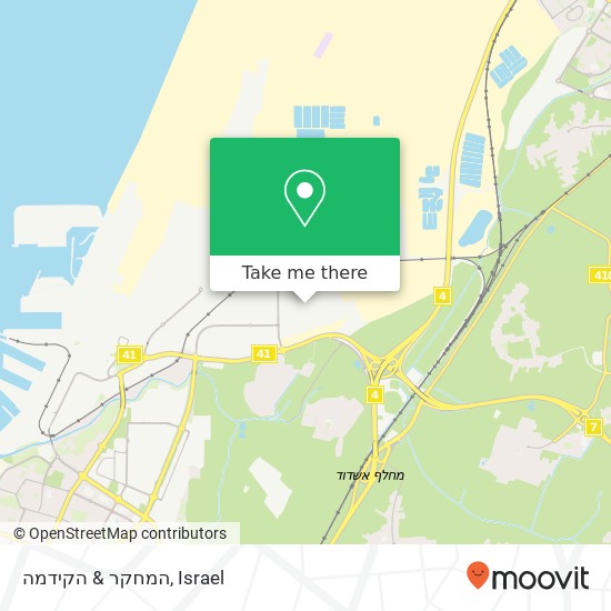 המחקר & הקידמה map