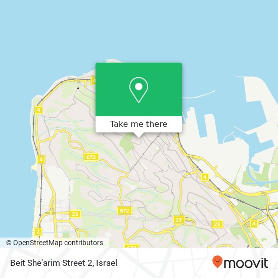 Карта Beit She'arim Street 2