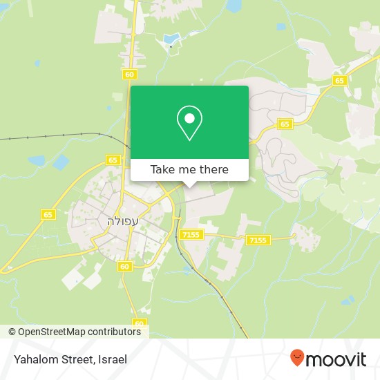Карта Yahalom Street