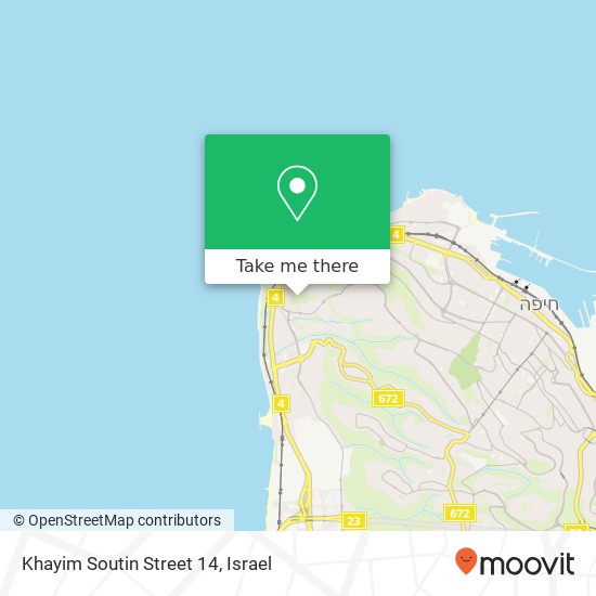 Khayim Soutin Street 14 map