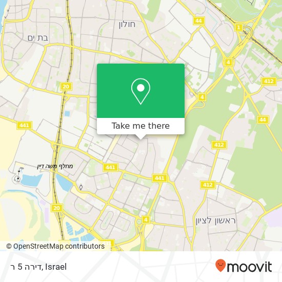 דירה 5 ר map