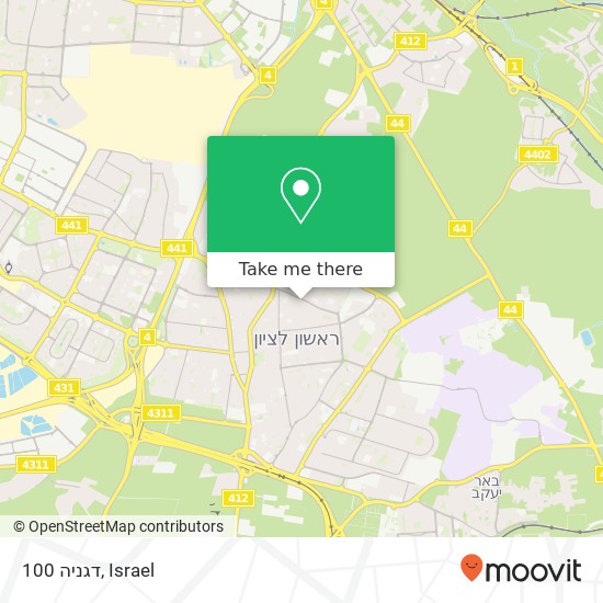 דגניה 100 map