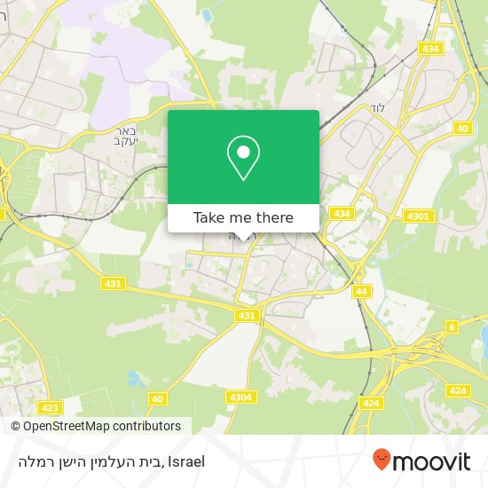 בית העלמין הישן רמלה map