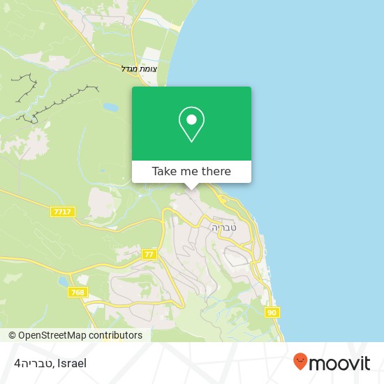 4טבריה map