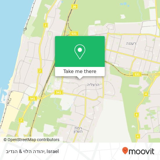 יהודה הלוי & הנדיב map