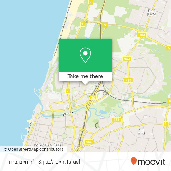 חיים לבנון & ד"ר חיים ברודי map