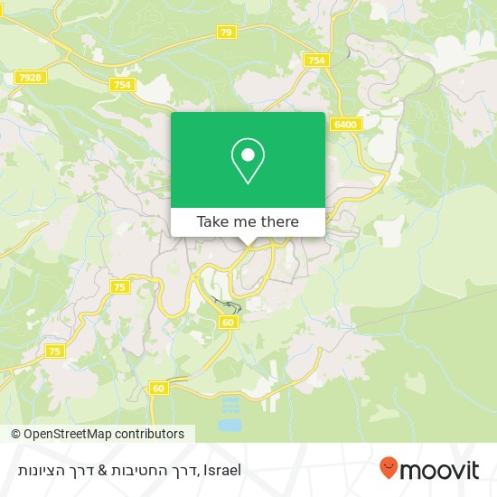 דרך החטיבות & דרך הציונות map