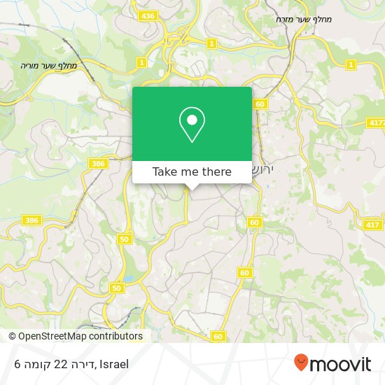 דירה 22  קומה 6 map