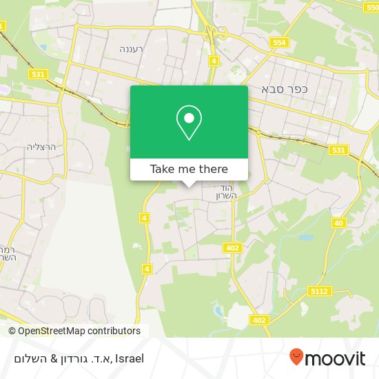 א.ד. גורדון & השלום map