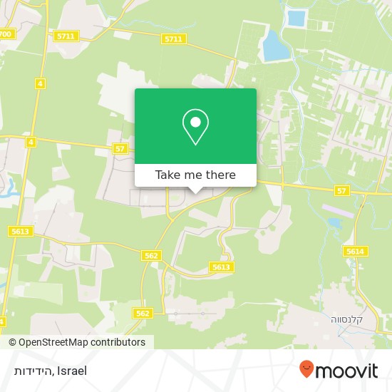 הידידות map